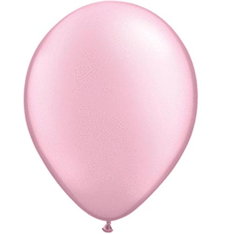 100 Qualatex Pearl Pink Balloons 11"