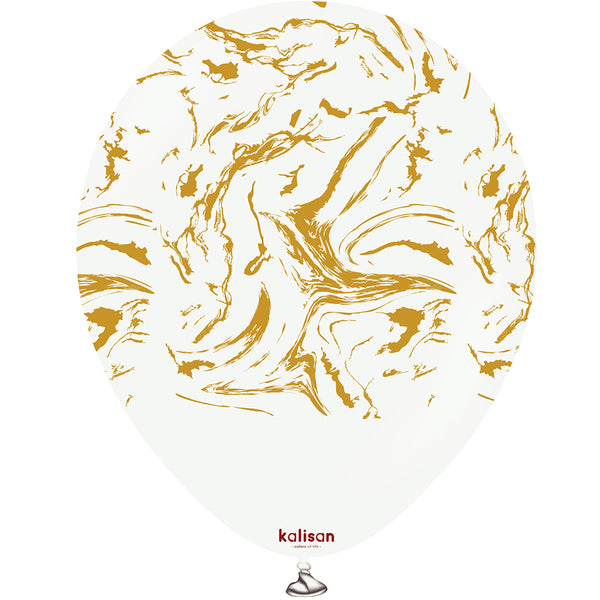 Nebula white gold latex 12"