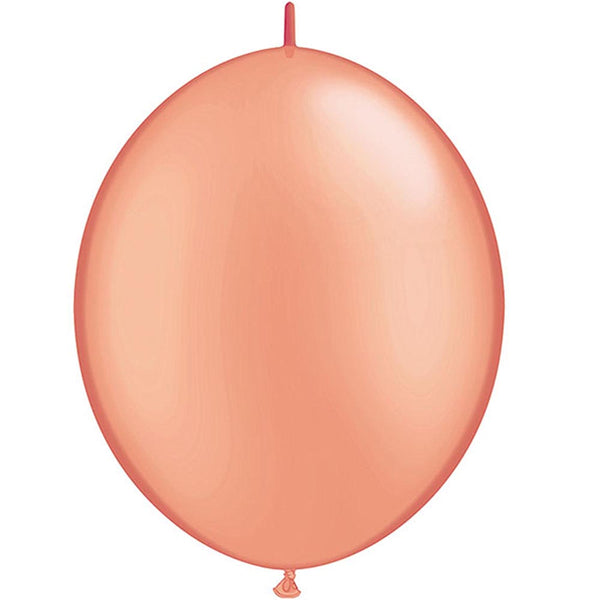 Rose gold quick link balloon