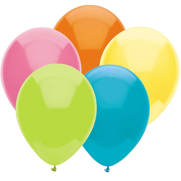 Partymate 15 Tropical Assortment Latex Balloons 12" Made In USA