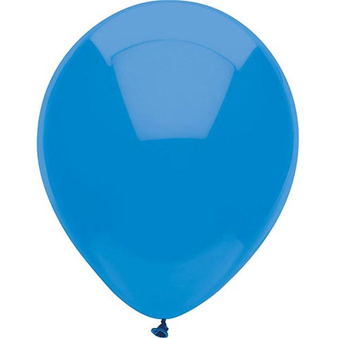 Partymate 15 Bright Blue Latex Balloons 12" Made In USA