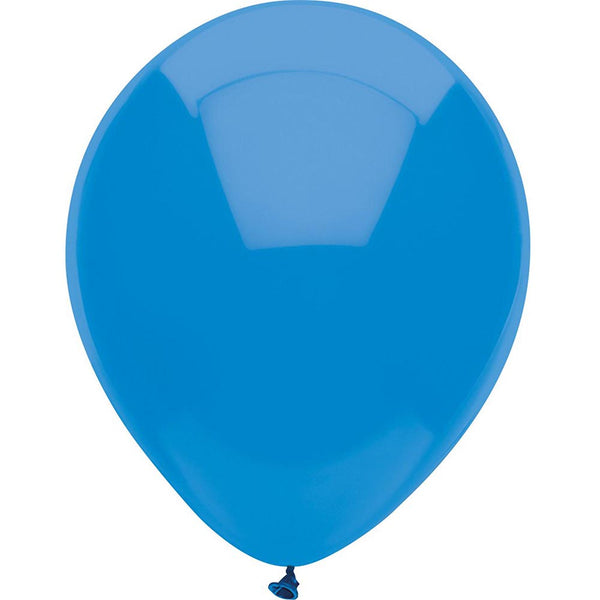Partymate 15 Bright Blue Latex Balloons 12" Made In USA