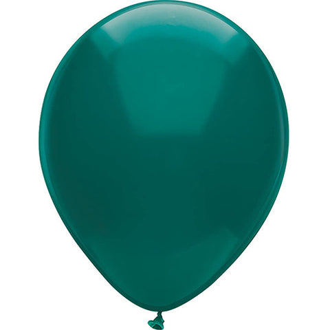 Partymate 15 Deep Turquoise Latex Balloons 12" Made In USA