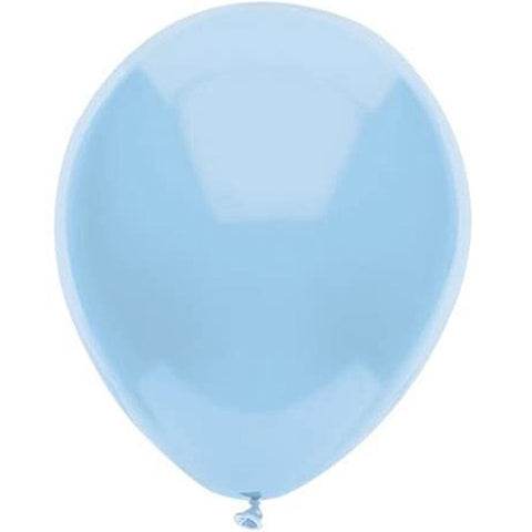 Partymate 15 Sky Blue Latex Balloons 12" Made In USA