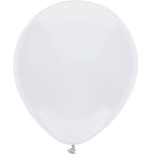 Partymate 15 Bright White Latex Balloons 12" Made In USA
