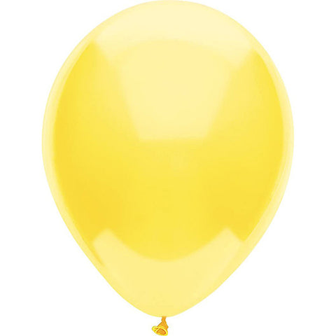 Partymate 15 Sun Yellow Latex Balloons 12" Made In USA