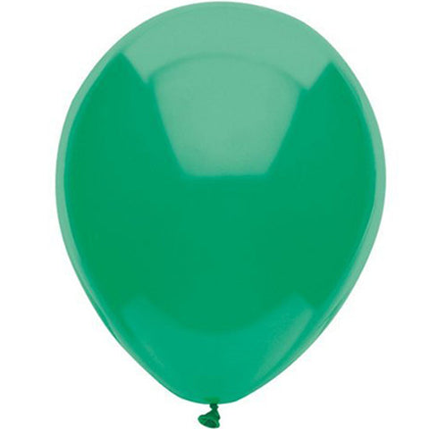 Partymate 15 Deep Jade Latex Balloons 12" Made In USA
