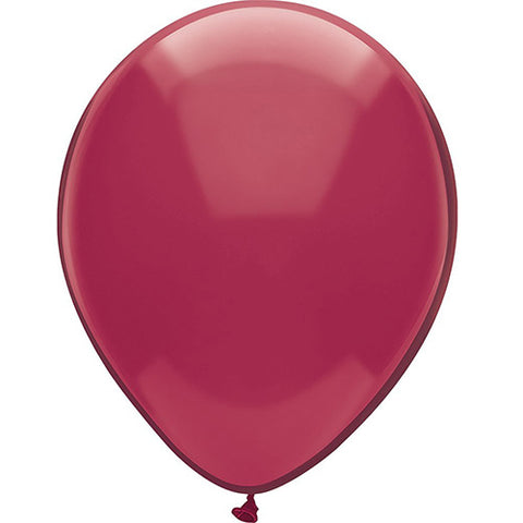 Partymate 15 Deep Burgundy Latex Balloons 12" Made In USA