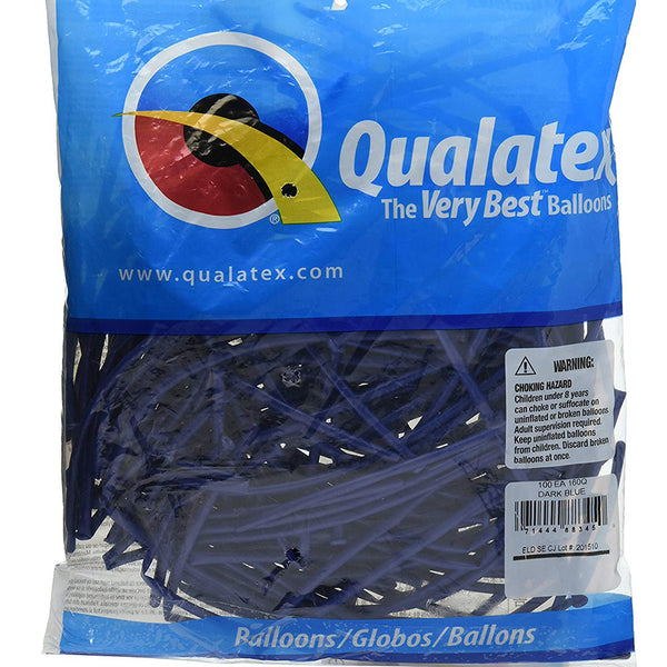 160Q Dark Blue Qualatex balloons 100 Twisting