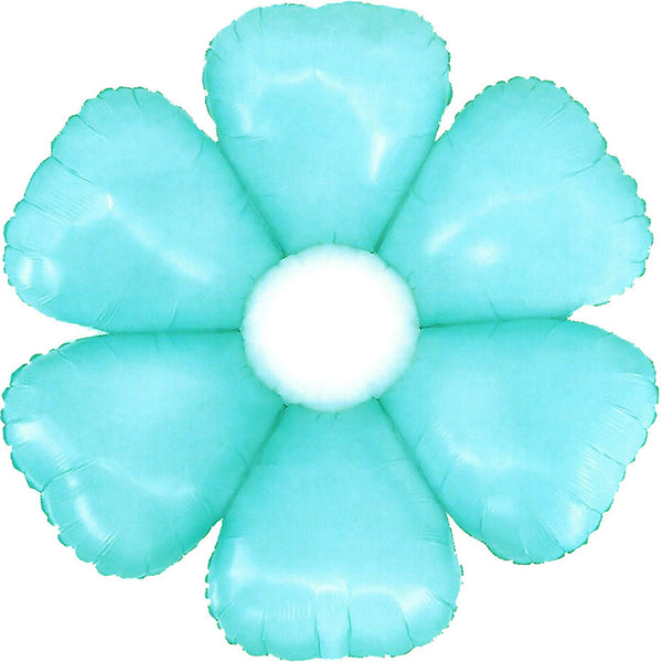 Daisy Flower Blue Balloon 16"
