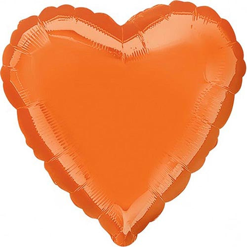 Orange Heart balloon