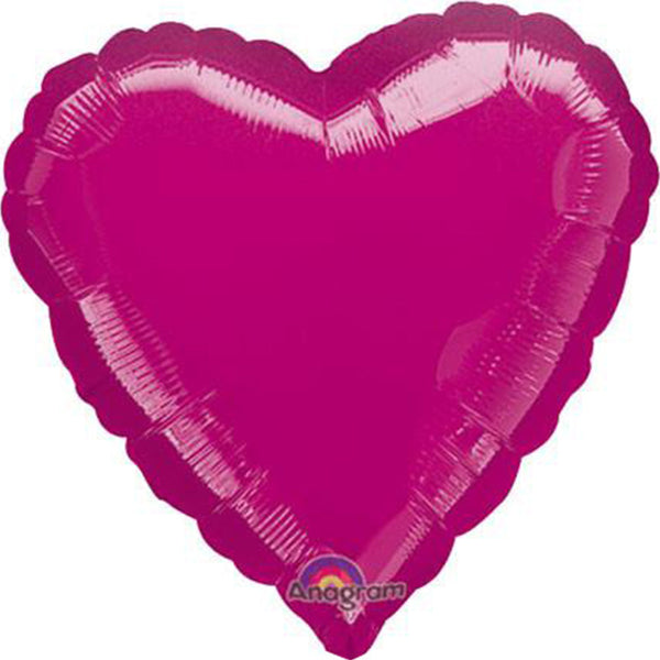 Fuchsia heart balloon