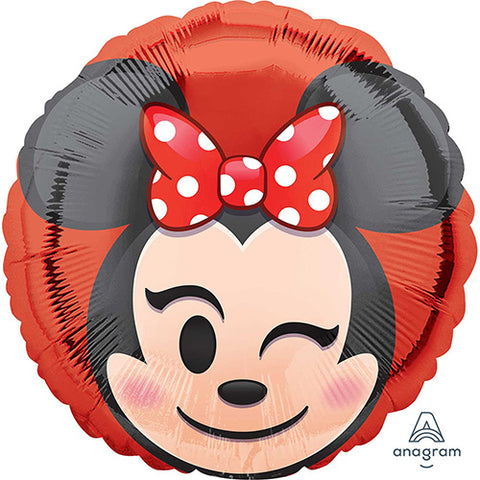 Minnie Mouse Emoji foil balloon