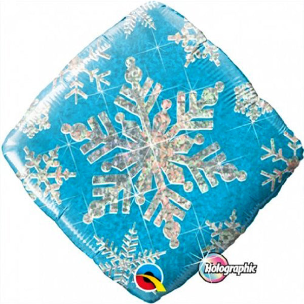 Snowflake balloon Holographic Foil 18"