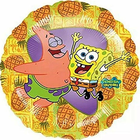 3 Spongebob and Patrick Squarepants Foil Balloons 18"