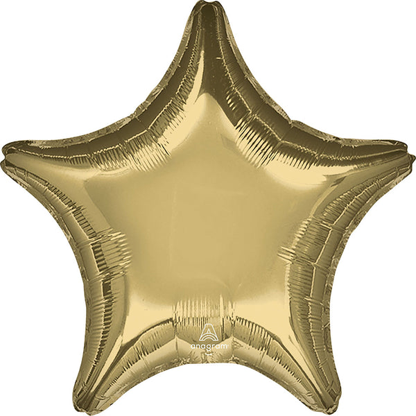White Gold Star Balloon