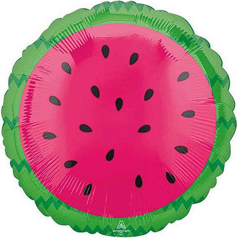 3 Tropical Watermelon Foil Balloons 18"