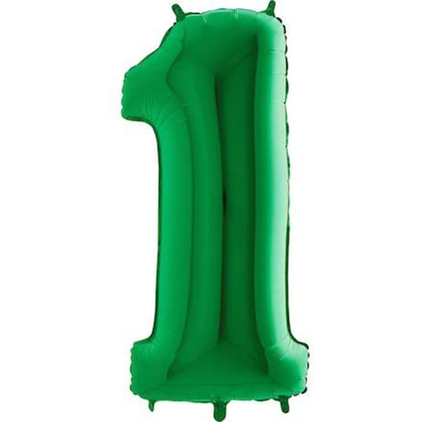 Green Number 1 Balloon 