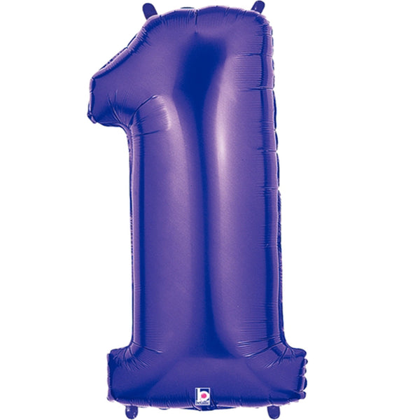 Purple Number Balloon