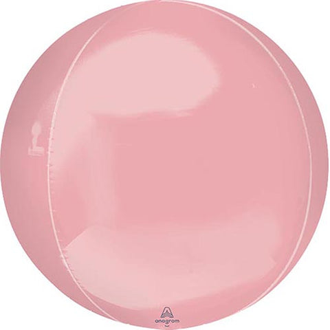 Pastel Pink Orbz Jumbo Foil Balloon 21"