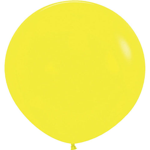 Yellow latex balloons
