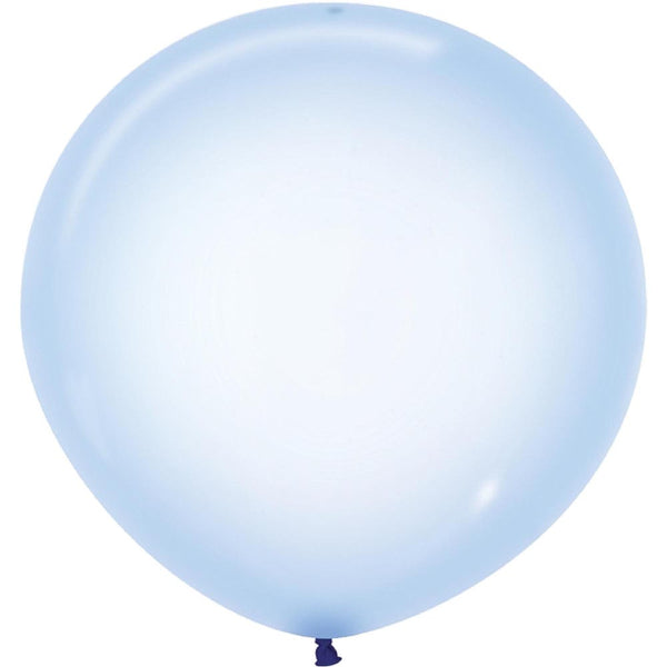 Crystal Pastel Blue Balloons