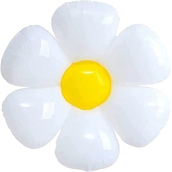 Daisy Flower White Balloon 24"