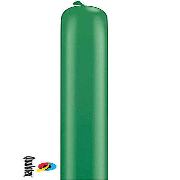 260Q Green Qualatex balloons 100 Twisting