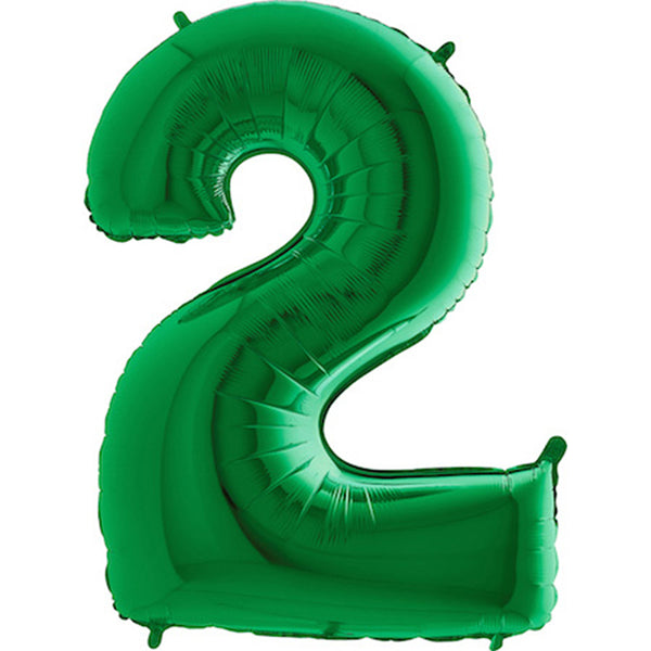 Green number 2 Balloon