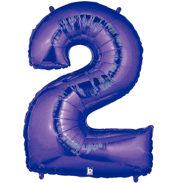 Purple Number Balloon