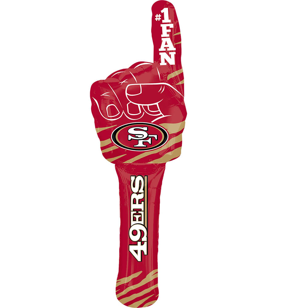17 San Francisco 49ers NFL Football Foil Balloon