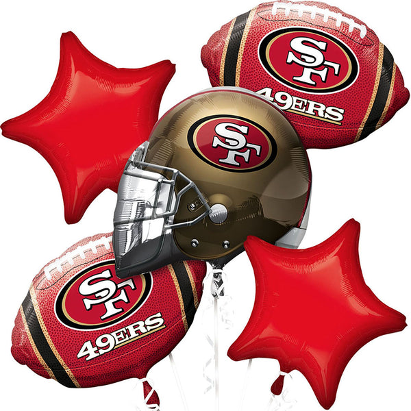 San Francisco 49ERS Foil Balloon Bouquet