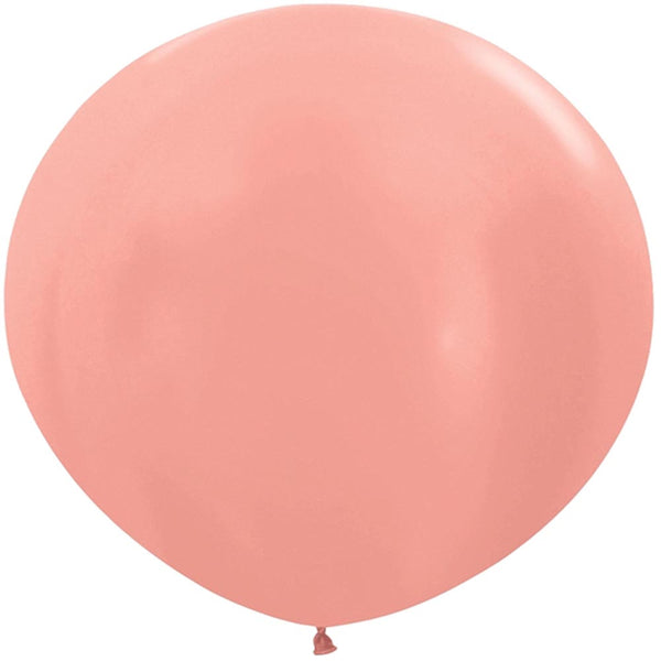 Rose gold Round Latex Balloons 24 inch