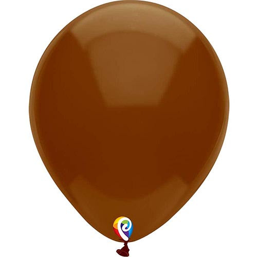 50 Funsational Cocoa Brown Latex Balloons 12"