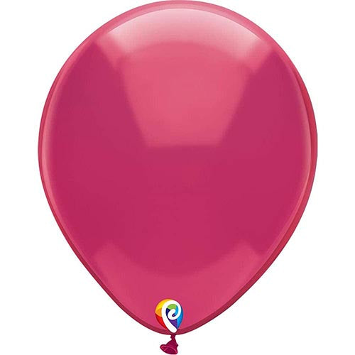 50 Funsational Crystal Fuchsia Latex Balloons 12"
