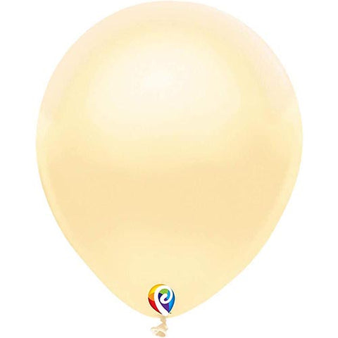 50 Funsational Pearl Ivory Latex Balloons 12"