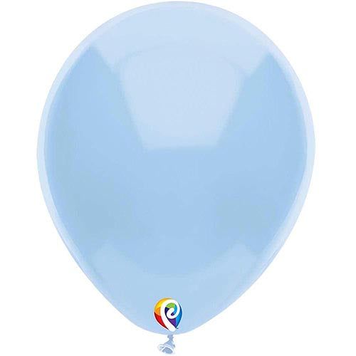 50 Funsational Baby Blue Latex Balloons 12"