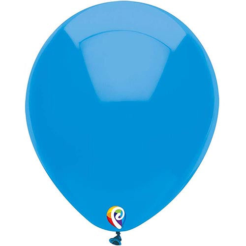 50 Funsational Ocean Blue Latex Balloons 12"