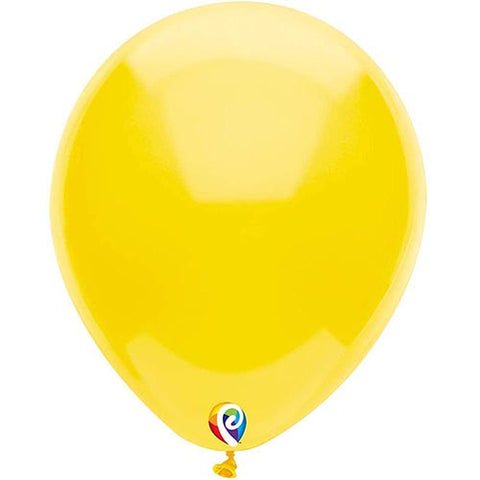 50 Funsational Yellow Latex Balloons 12"