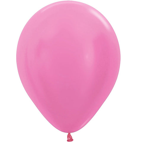 5" Pearl Fuchsia Latex Balloons 100ct