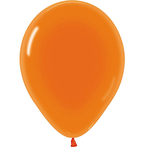 5" Crystal Orange Latex Balloons 100ct