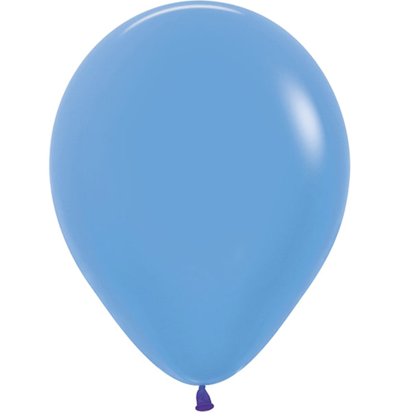 Neon blue latex balloon