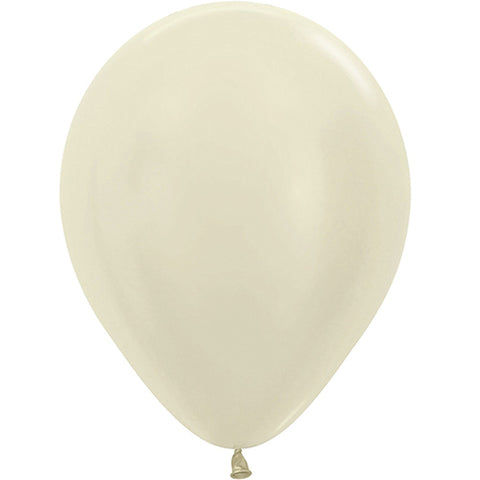 5" Betallatex Pearl Ivory Latex Balloons 100ct