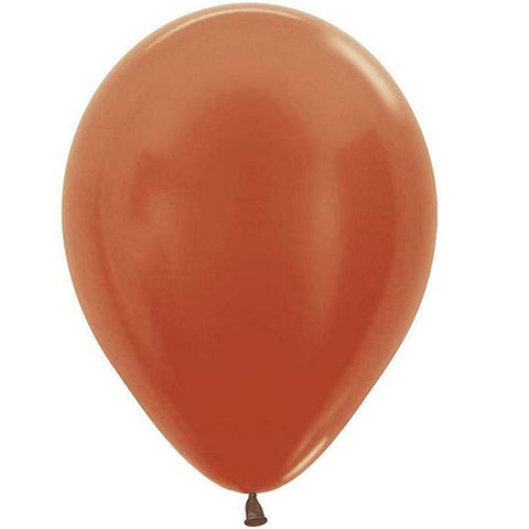 5" Metallic Copper Latex Balloons 100ct