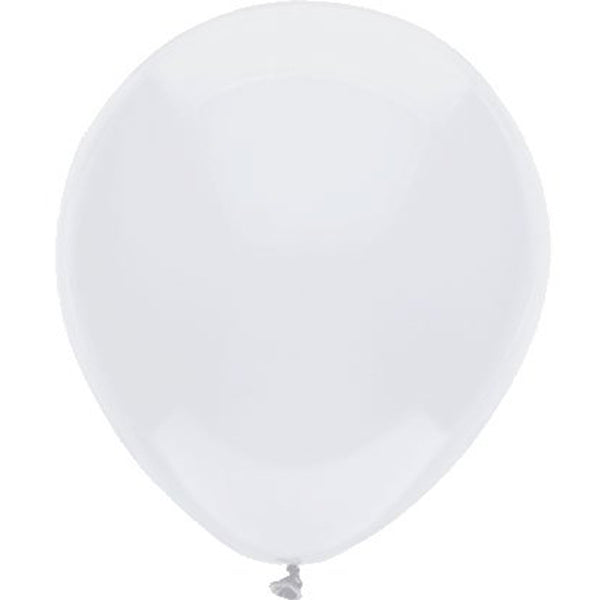 5" Partymate Latex Balloons Bright White 50ct