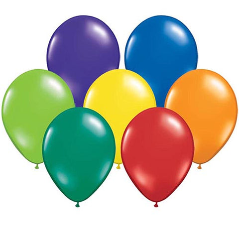 5" Qualatex Latex Balloons Carnival Assortment 100ct
