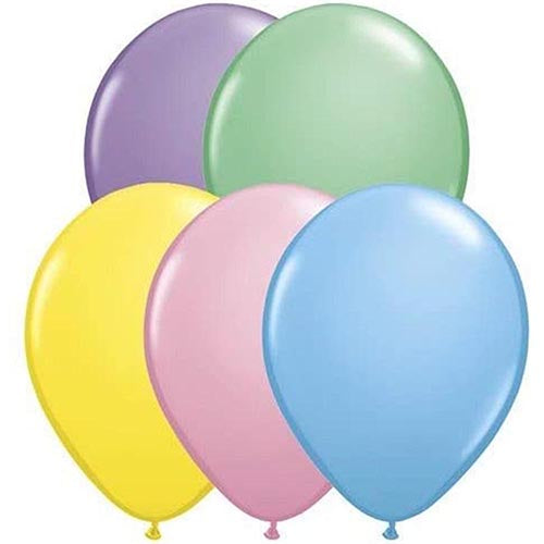 5" Qualatex Latex Balloons Pastel Assortment 100ct