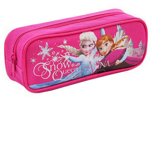 Frozen Character Single Zipper Hot Pink Pencil Case