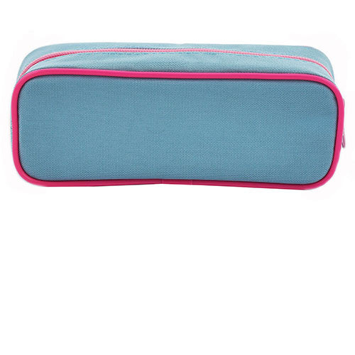 Frozen Character Single Zipper Light Blue Pencil Case