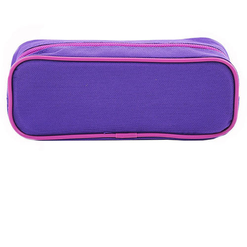 Frozen Character Single Zipper Purple Pencil Case